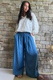 Essential Summer Chambray Spot Wide Leg Pant Mid